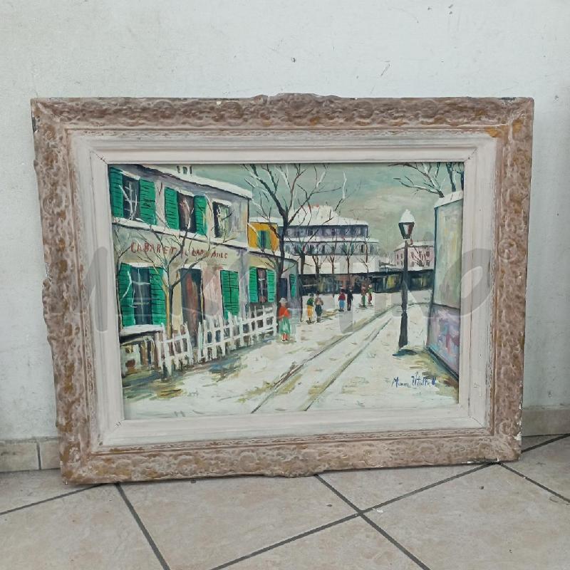QUADRO STRADA PARIGINA COPIA UTRILLO | Mercatino dell'Usato Roma montemario 1