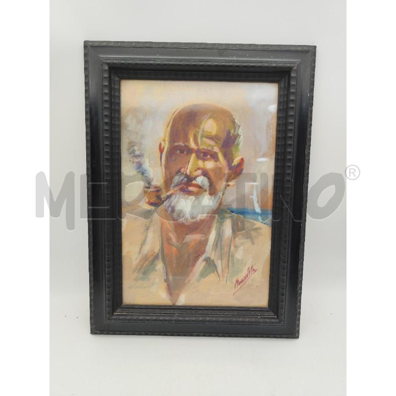 QUADRO UOMO PIPA C NERA | Mercatino dell'Usato Roma montemario 1