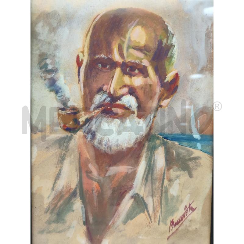 QUADRO UOMO PIPA C NERA | Mercatino dell'Usato Roma montemario 2