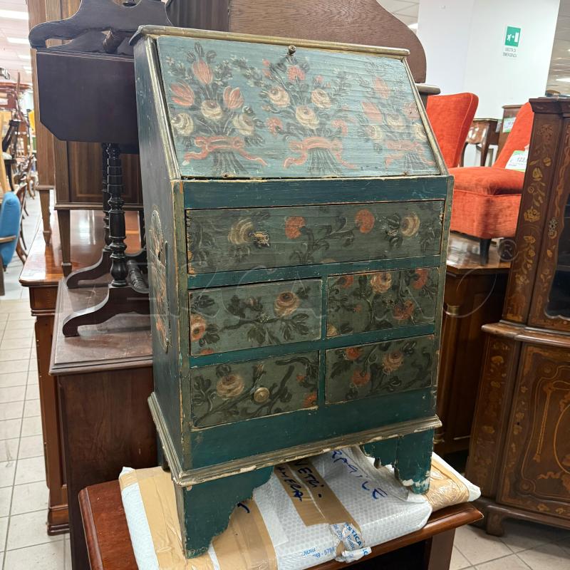 RIBALTINA 5C DIPINTA VERDE FIORI DA RIV | Mercatino dell'Usato Roma montemario 1