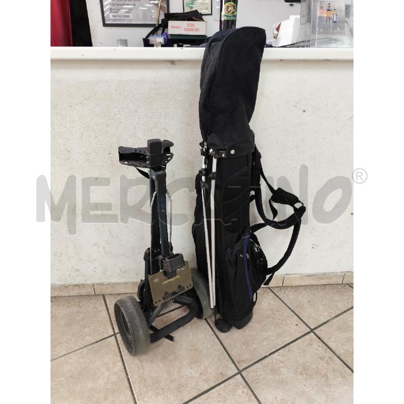 SACCA DA GOLF + CARRELLO NERO OCEAN | Mercatino dell'Usato Roma montemario 1