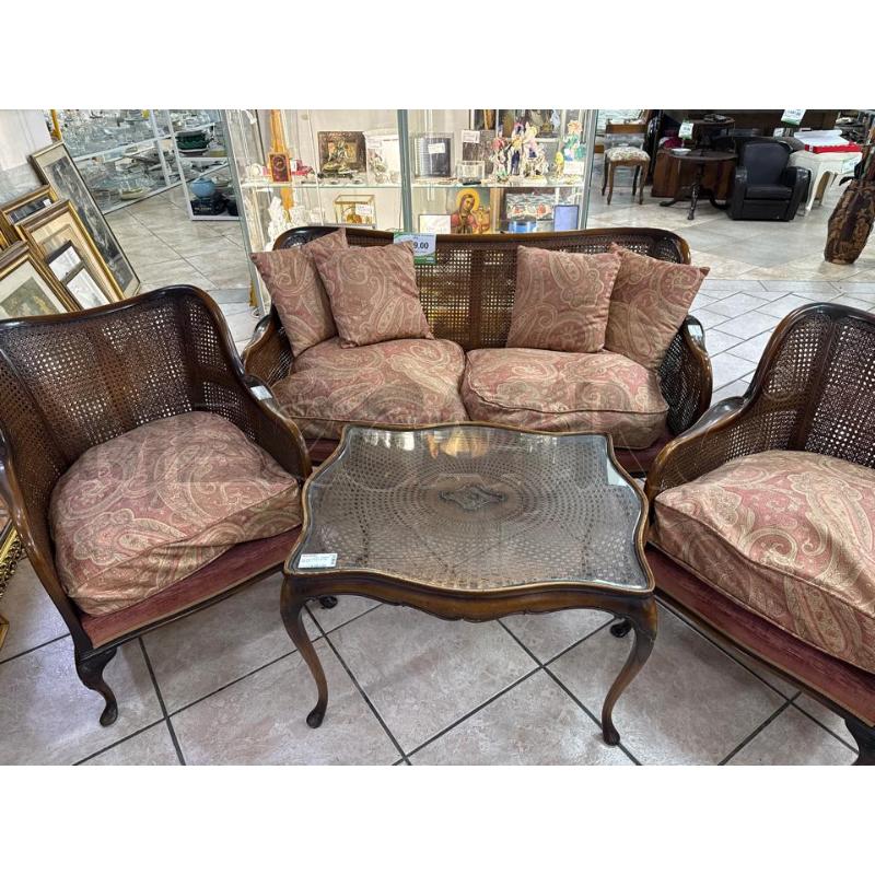 SALOTTO PAGLIA DI VIENNA 4PZ | Mercatino dell'Usato Roma montemario 1