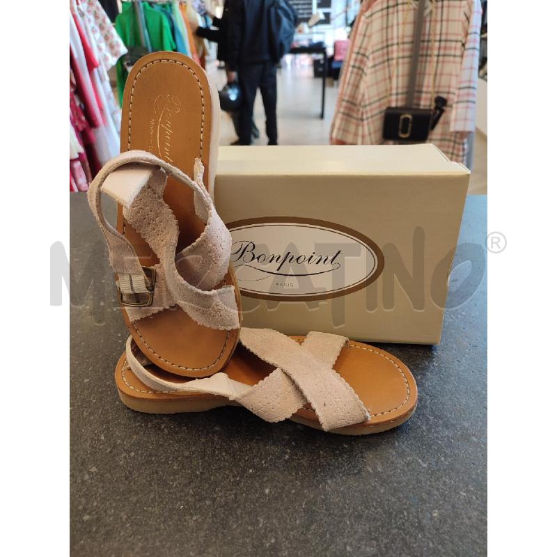 SANDALI B BEIGE BONPOINT | Mercatino dell'Usato Roma montemario 1