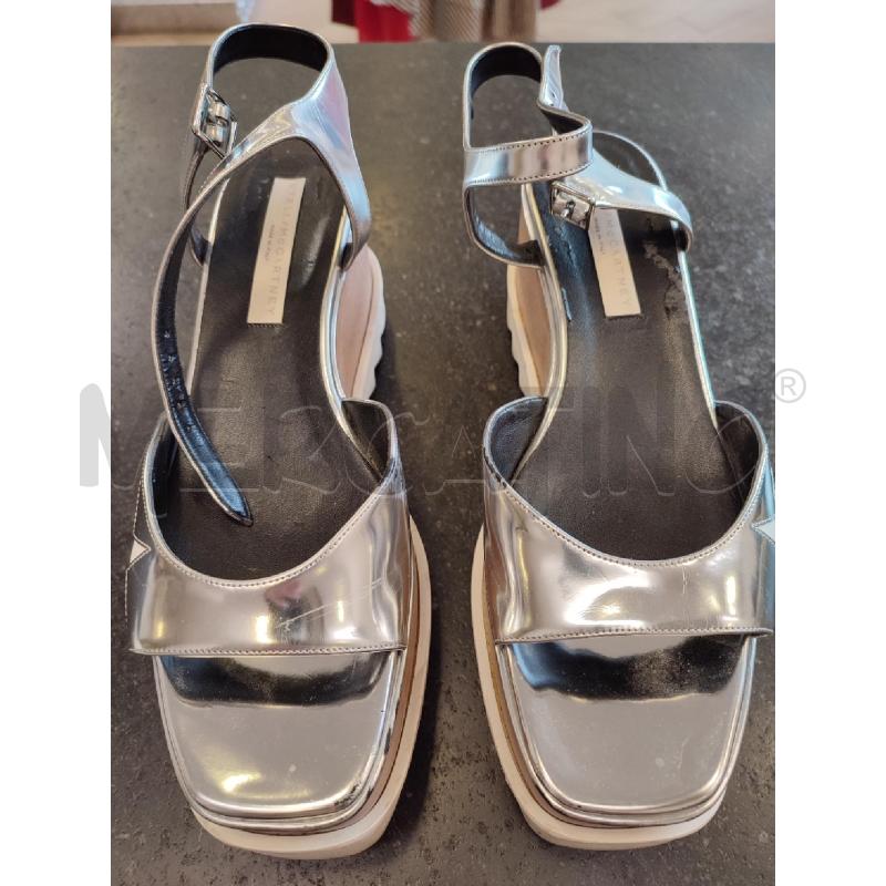 SANDALI DONNA ARGENTATI STELLA MCCARTNEY | Mercatino dell'Usato Roma montemario 1