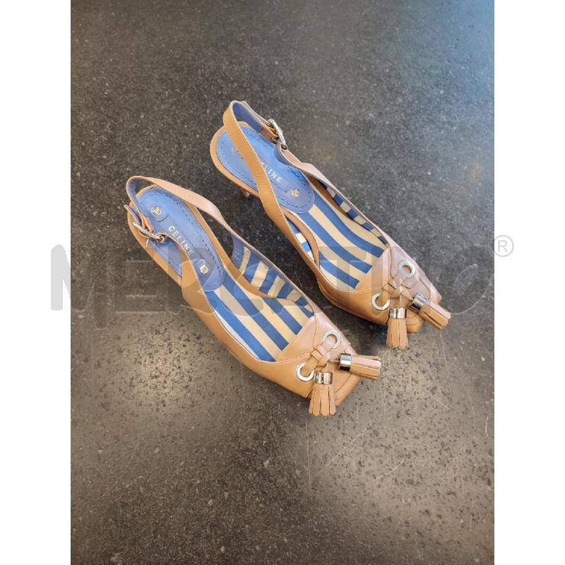 SANDALI DONNA BEIGE CELINE | Mercatino dell'Usato Roma montemario 1