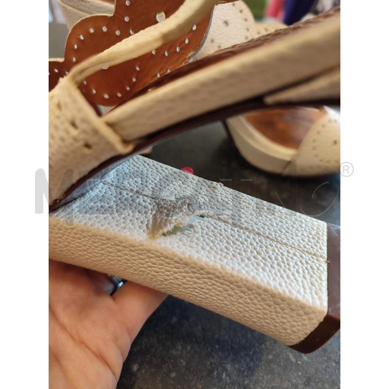 SANDALI DONNA BEIGE CHIE MIHARA CERCHI TRAFORATI  | Mercatino dell'Usato Roma montemario 3