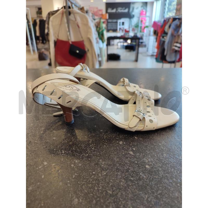 SANDALI DONNA BIANCHI TOD'S | Mercatino dell'Usato Roma montemario 2