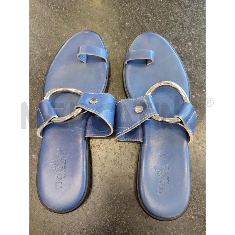 SANDALI DONNA BLU HOGAN ANELLO MET  | Mercatino dell'Usato Roma montemario 2