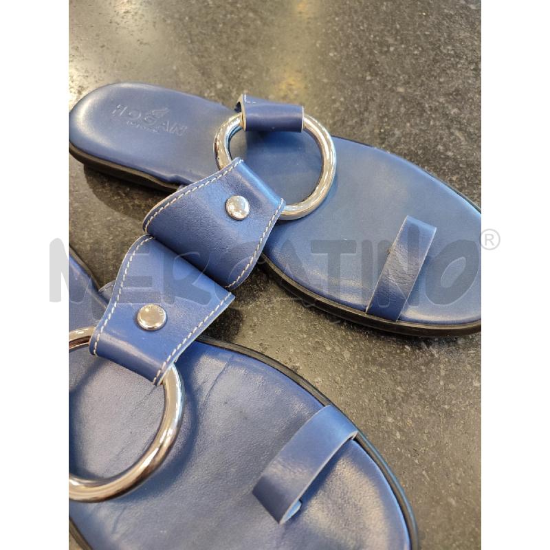 SANDALI DONNA BLU HOGAN ANELLO MET  | Mercatino dell'Usato Roma montemario 3