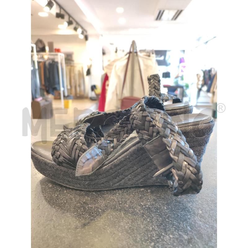 SANDALI DONNA HERMES PELLE INTRECCIATA  | Mercatino dell'Usato Roma montemario 2