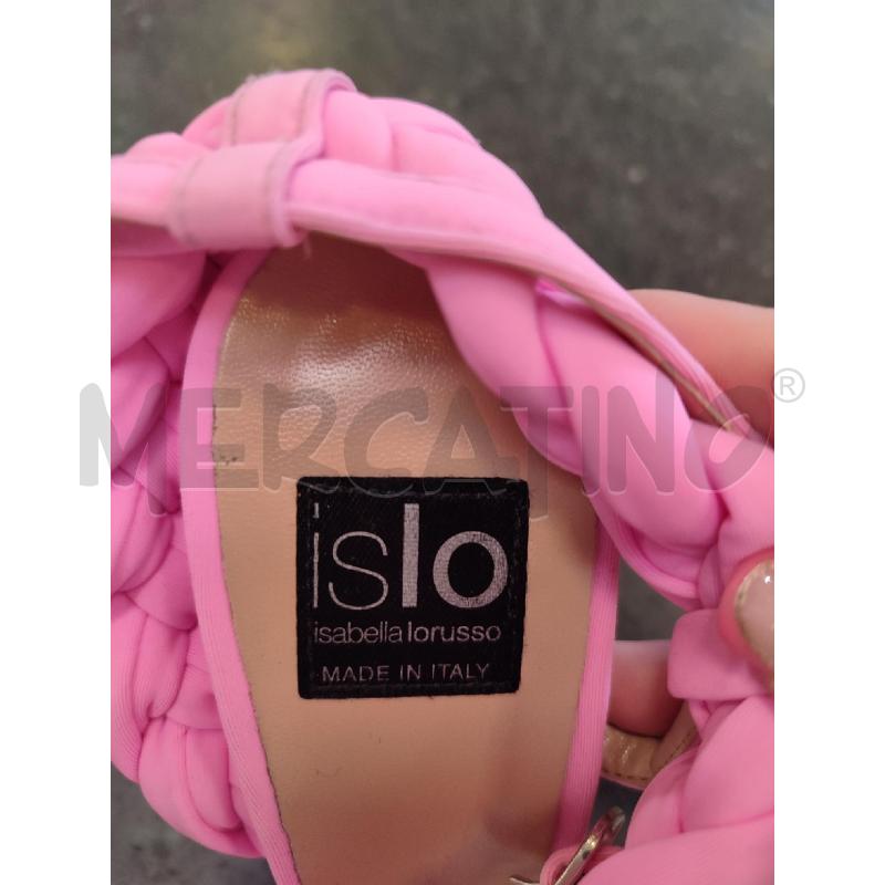 SANDALI DONNA ROSA ISLO | Mercatino dell'Usato Roma montemario 4