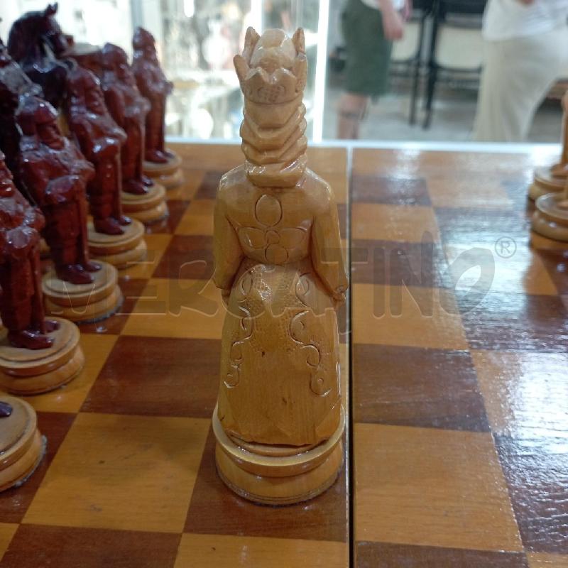 SCACCHIERA GRANDE LEGNO CAVALIERI | Mercatino dell'Usato Roma montemario 3