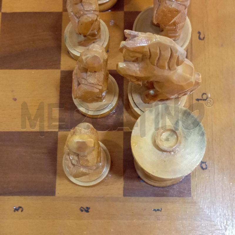 SCACCHIERA GRANDE LEGNO CAVALIERI | Mercatino dell'Usato Roma montemario 4