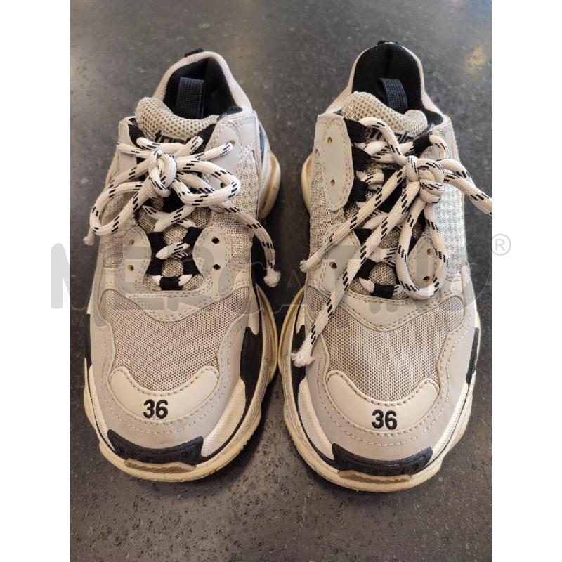 SCARPE DONNA BEIGE BALENCIAGA TELA TRIPLE S | Mercatino dell'Usato Roma montemario 1