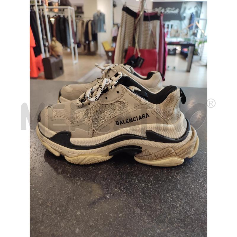 SCARPE DONNA BEIGE BALENCIAGA TELA TRIPLE S | Mercatino dell'Usato Roma montemario 2