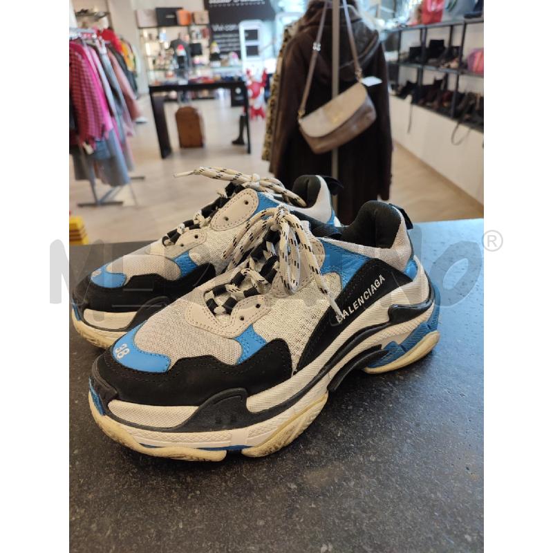 SCARPE DONNA BIANCHE BLU BALENCIAGA TRIPLE | Mercatino dell'Usato Roma montemario 3