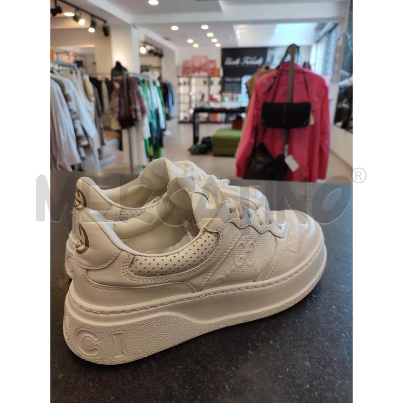 SCARPE DONNA BIANCHE GUCCI GG  | Mercatino dell'Usato Roma montemario 1