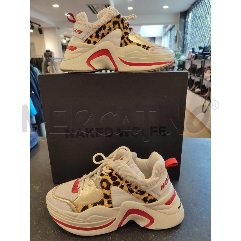 SCARPE DONNA BIANCHE MACULATE NAKED WOLF | Mercatino dell'Usato Roma montemario 1