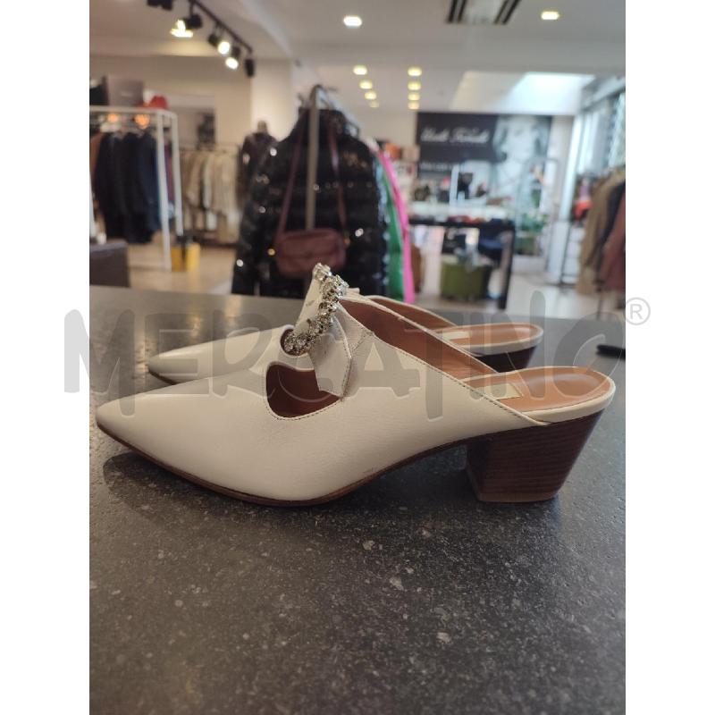 SCARPE DONNA BIANCHE OL'OUTRE CHOSE FIBBIA STRASS | Mercatino dell'Usato Roma montemario 2