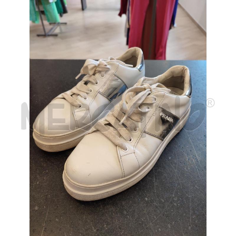 SCARPE DONNA BIANCHE PRADA PLATORM | Mercatino dell'Usato Roma montemario 2