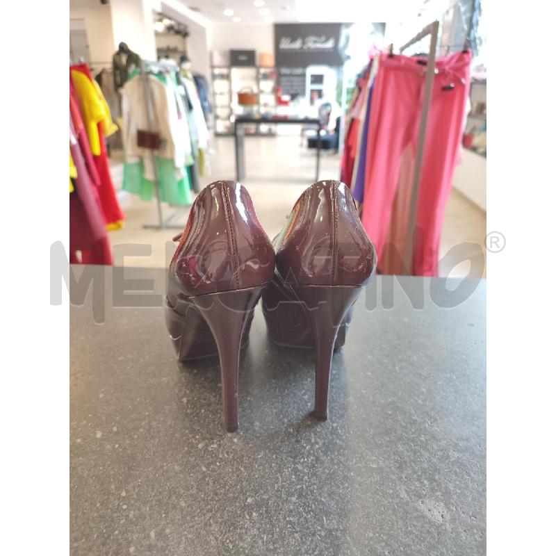 SCARPE DONNA BORDEAUX GUCCI 186073 PLACCA DORATA | Mercatino dell'Usato Roma montemario 4