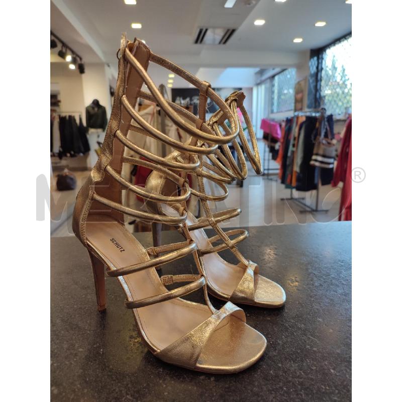 SCARPE DONNA DORATE SHUTZ DA RIV | Mercatino dell'Usato Roma montemario 1