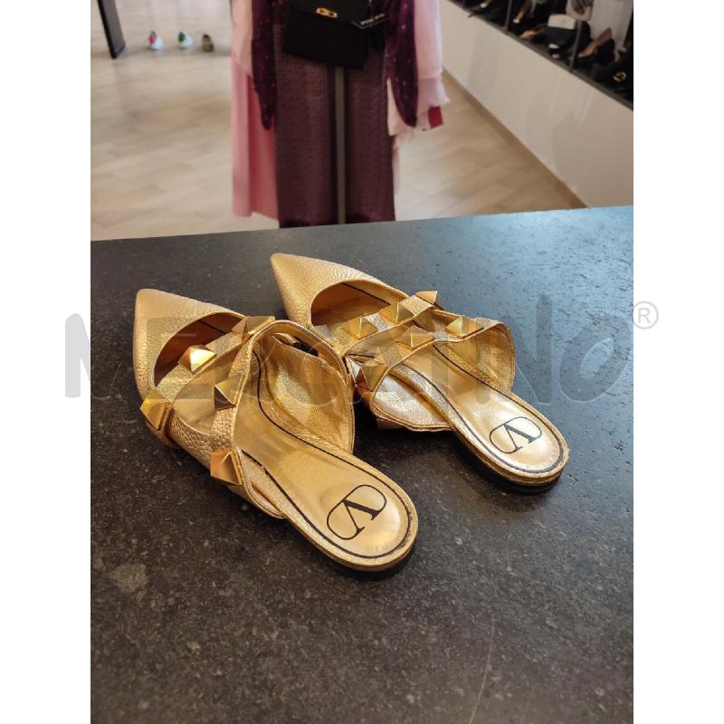 SCARPE DONNA DORATE VALENTINO ROCKSTUD PUNTA | Mercatino dell'Usato Roma montemario 3