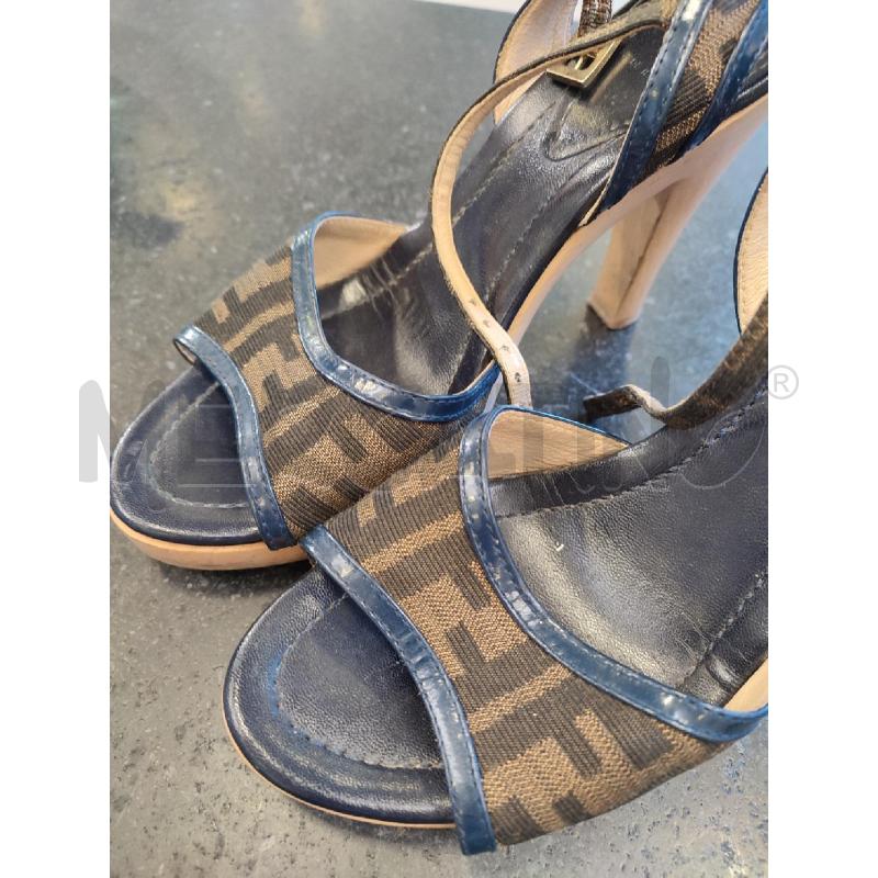 SCARPE DONNA FENDI FF TACCO LEGNO | Mercatino dell'Usato Roma montemario 3