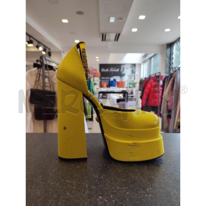 SCARPE DONNA GIALLE VERSACE RASO DA RIV | Mercatino dell'Usato Roma montemario 1