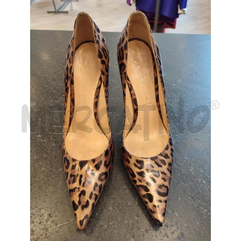 SCARPE DONNA LEOPARDATE TACCO CASADEI | Mercatino dell'Usato Roma montemario 2