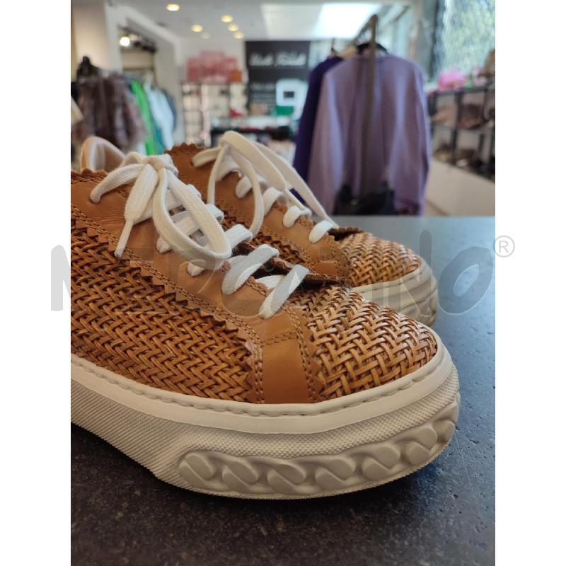SCARPE DONNA MARRONI CASADEI VIMINI INTRECCIATE | Mercatino dell'Usato Roma montemario 3