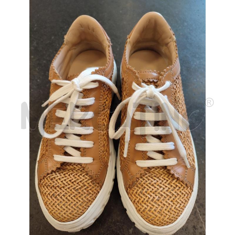 SCARPE DONNA MARRONI CASADEI VIMINI INTRECCIATE | Mercatino dell'Usato Roma montemario 4