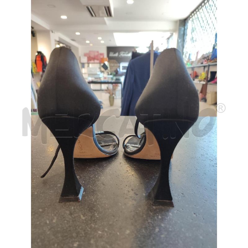 SCARPE DONNA NERE MANOLO BLAHNIK PLACCA METALLICA | Mercatino dell'Usato Roma montemario 4