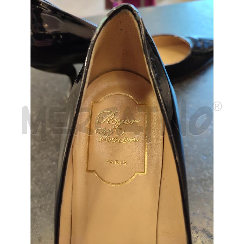 SCARPE DONNA NERE ROGER VIVIER VERNICE | Mercatino dell'Usato Roma montemario 5