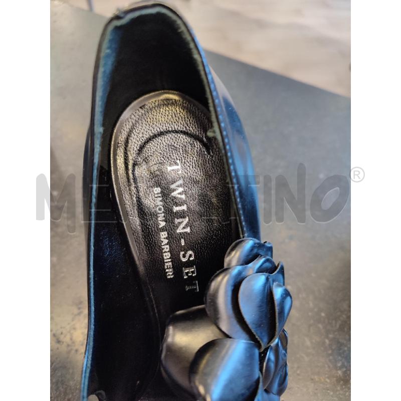 SCARPE DONNA NERE TWINSET FIORE LATO | Mercatino dell'Usato Roma montemario 4
