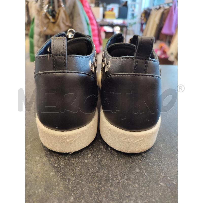 SCARPE DONNA NERE ZANOTTI ANELLI METALLICI | Mercatino dell'Usato Roma montemario 3