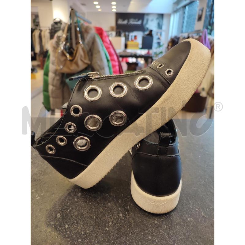 SCARPE DONNA NERE ZANOTTI ANELLI METALLICI | Mercatino dell'Usato Roma montemario 4
