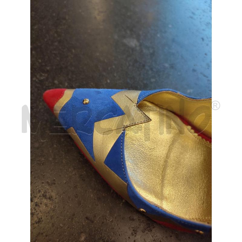SCARPE DONNA ORO ROSSE LE SILLA BLU | Mercatino dell'Usato Roma montemario 4