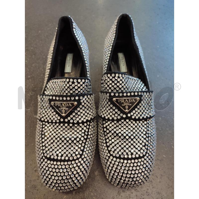 SCARPE DONNA PRADA BRILLANTINI  | Mercatino dell'Usato Roma montemario 1