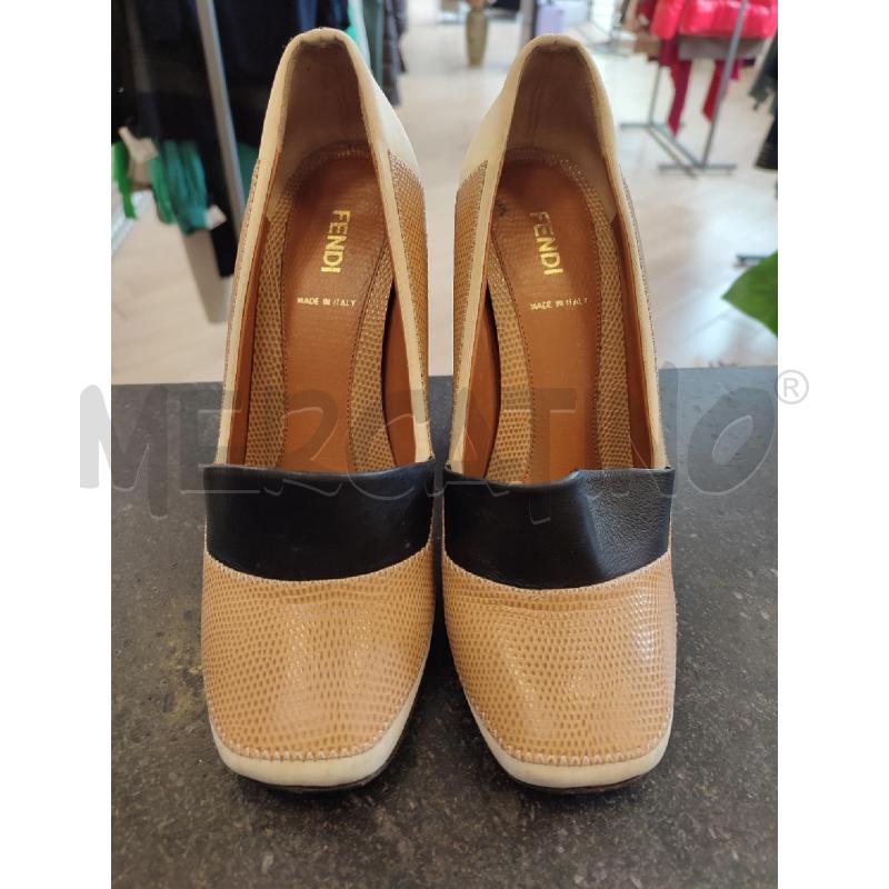 SCARPE DONNA ROSA BEIGE FENDI BORCHIE | Mercatino dell'Usato Roma montemario 2