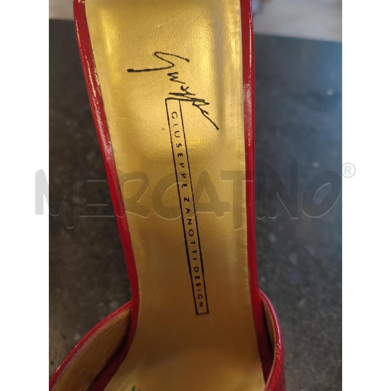 SCARPE DONNA ROSSE GIUSEPPE ZANOTTI TACCO PERLE | Mercatino dell'Usato Roma montemario 3