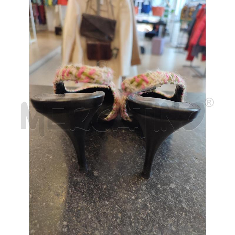 SCARPE DONNA SAINT LAURENT SLINGBACK ROSA BOUCLE PUNTA VERDE | Mercatino dell'Usato Roma montemario 3