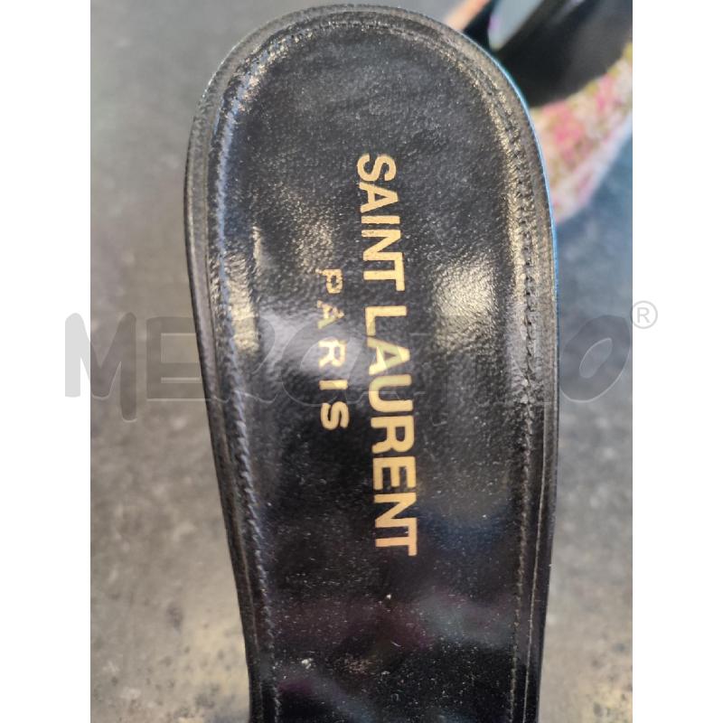 SCARPE DONNA SAINT LAURENT SLINGBACK ROSA BOUCLE PUNTA VERDE | Mercatino dell'Usato Roma montemario 4
