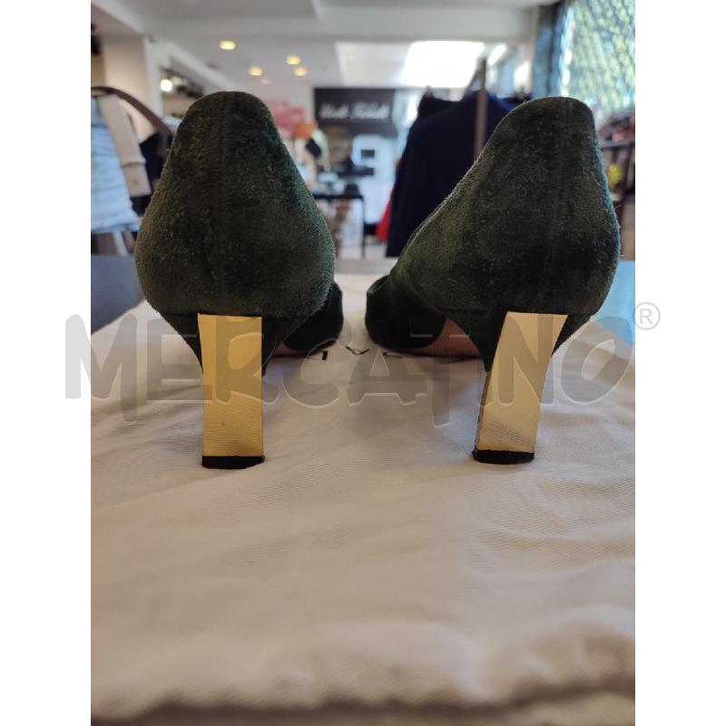 SCARPE DONNA VERDI CASADEI TACCHETTO DORATO PUNTA DA RIV | Mercatino dell'Usato Roma montemario 3