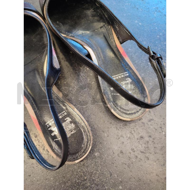 SCARPE SLINGBACK DONNA NERE BURBERRY | Mercatino dell'Usato Roma montemario 4