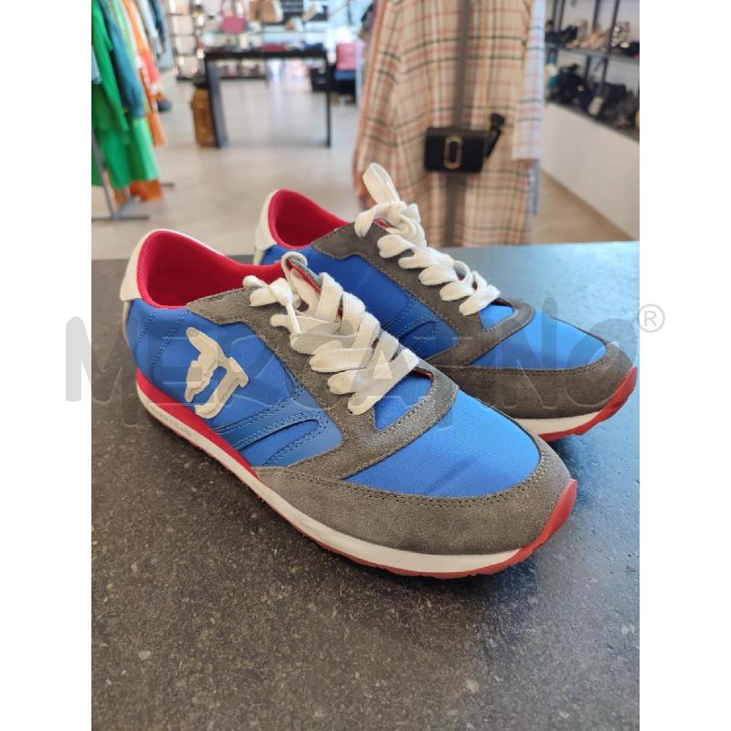SCARPE UOMO AZZURRE TRUSSARDI ROSSE  | Mercatino dell'Usato Roma montemario 4