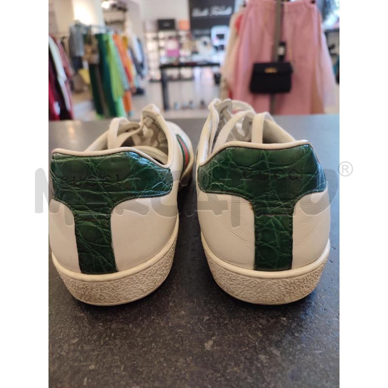 SCARPE UOMO BIANCHE GUCCI ACE DA RIV  | Mercatino dell'Usato Roma montemario 3