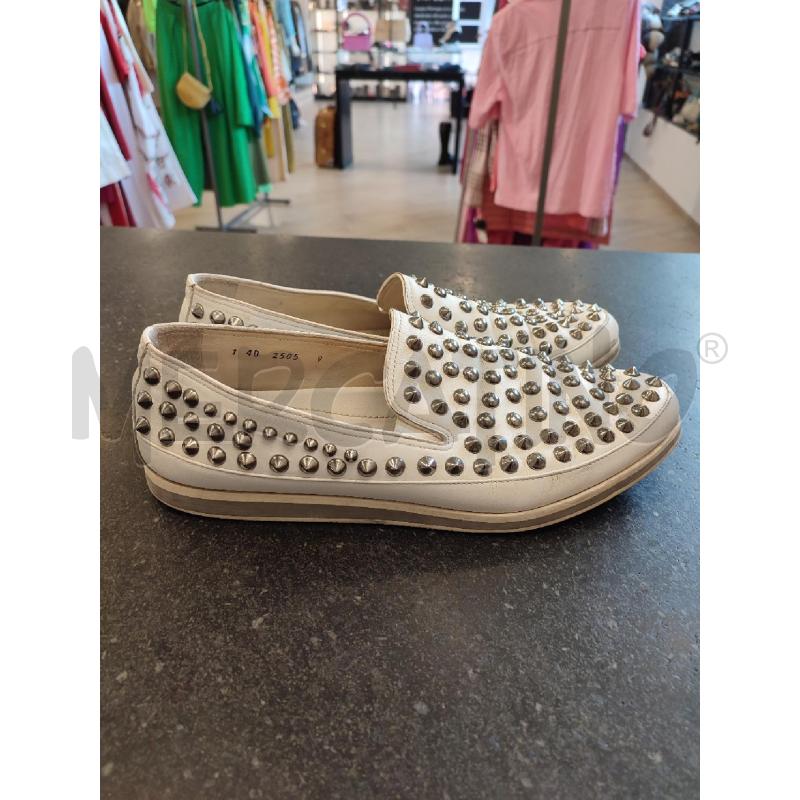 SCARPE UOMO BIANCHE PRADA BORCHIE | Mercatino dell'Usato Roma montemario 2