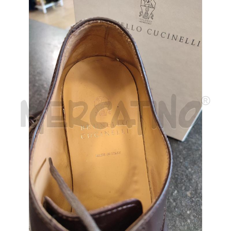 SCARPE UOMO DERBY MARRONE BRUNELLO CUCINELLI | Mercatino dell'Usato Roma montemario 2