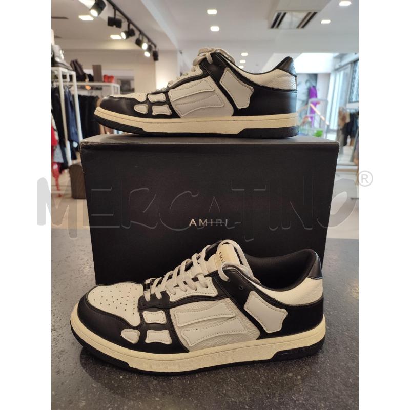 SCARPE UOMO NERE BIANCHE AMIRI SKEL TOP LOW | Mercatino dell'Usato Roma montemario 1